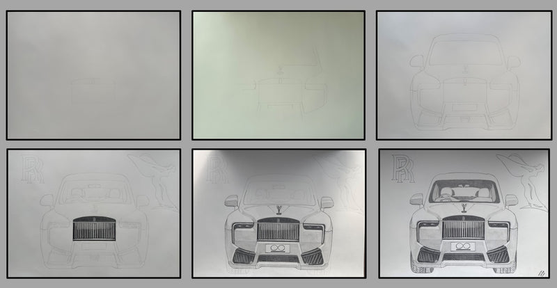 2025 Rolls-Royce Cullinan Series II Graphite Drawing