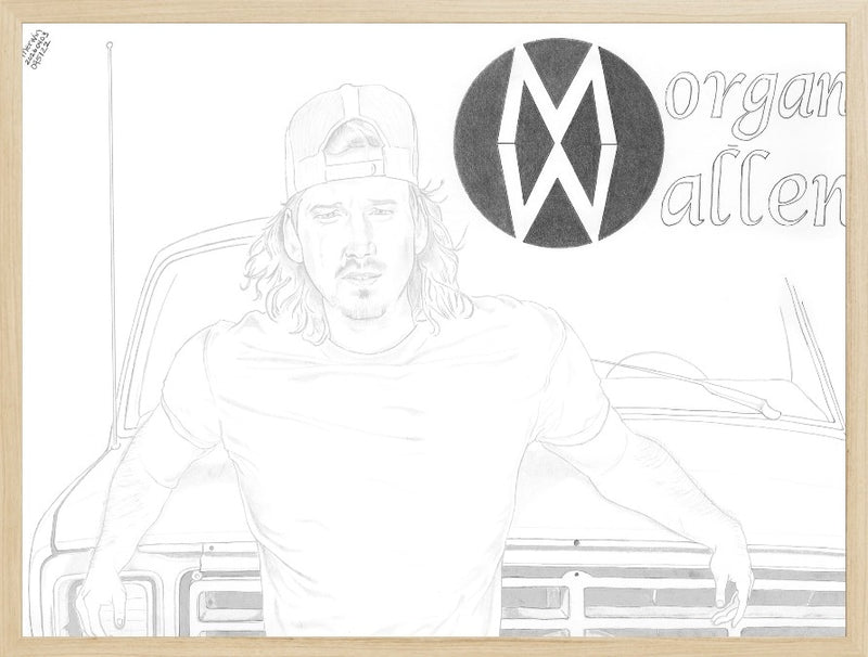 Morgan Wallen Graphite Portrait