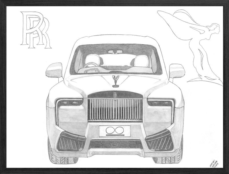 2025 Rolls-Royce Cullinan Series II Graphite Drawing