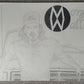 Original 18x24" graphite drawing of Morgan Wallen standing in front of a vintage Ford pickup truck by artist Merwin.
