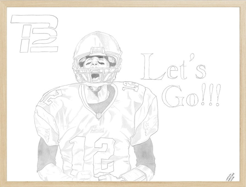 Tom Brady Graphite Portrait