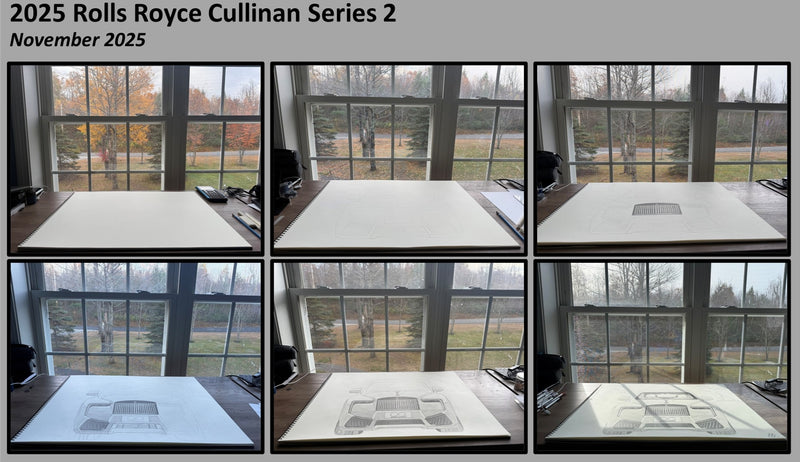 2025 Rolls-Royce Cullinan Series II Graphite Drawing