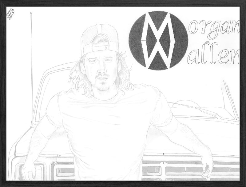 Morgan Wallen Graphite Portrait