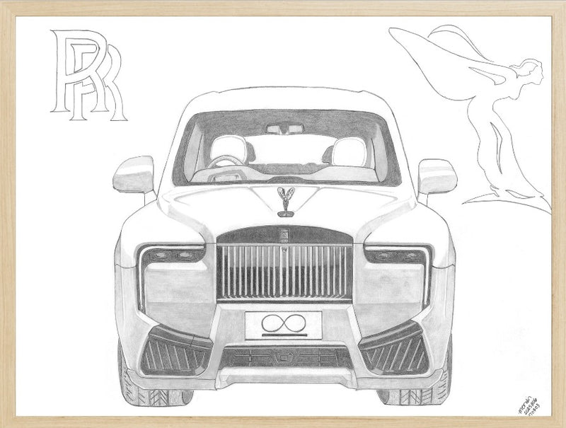 2025 Rolls-Royce Cullinan Series II Graphite Drawing