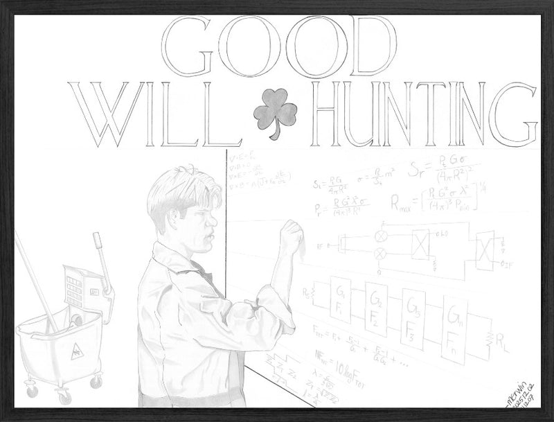 Good Will Hunting Graphite Artwork