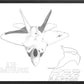F-22 Raptor Graphite Drawing