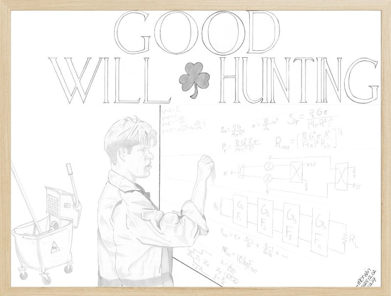 Good Will Hunting Graphite Artwork